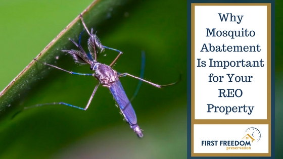 mosquito abatement and REO properties